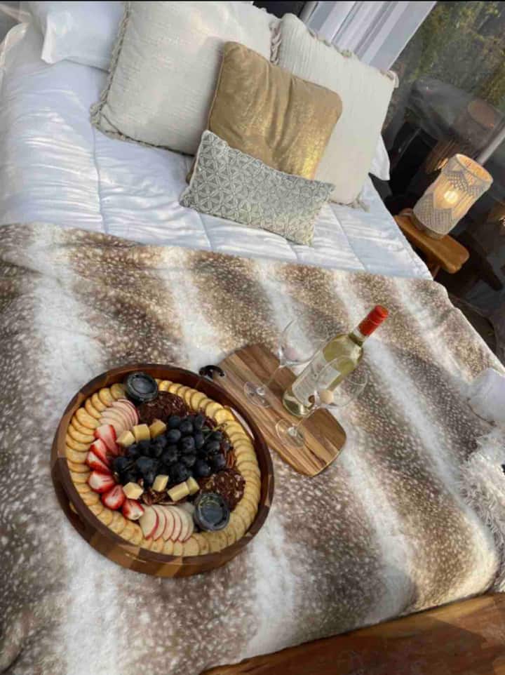 Amazing charcuterie board made by a recent guest! 