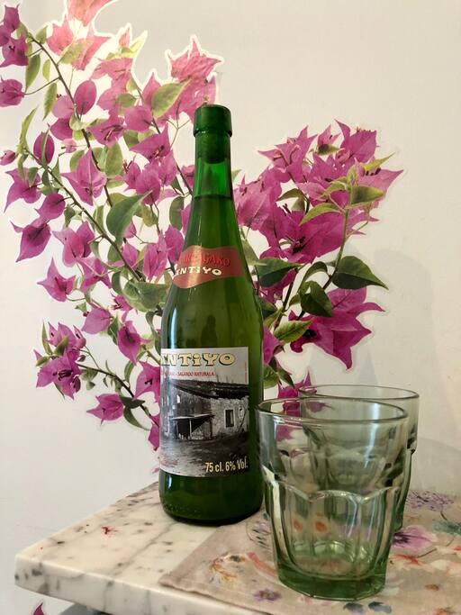 Complimentary bottle of cider to start your experience of San Sebastian and a small relax after your travel!