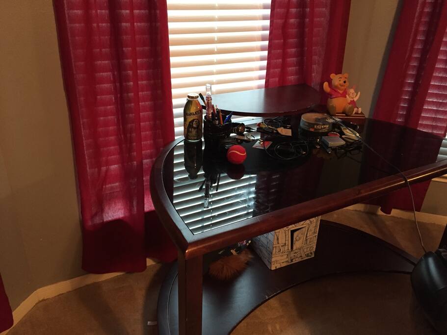 Desk space for working or reading...
