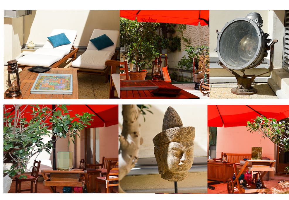 SPRING-SUMMER and AUTUMN
Ship projector: 2° World war.
Head carved granite: JAKARTA (JAVA - INDONESIA).