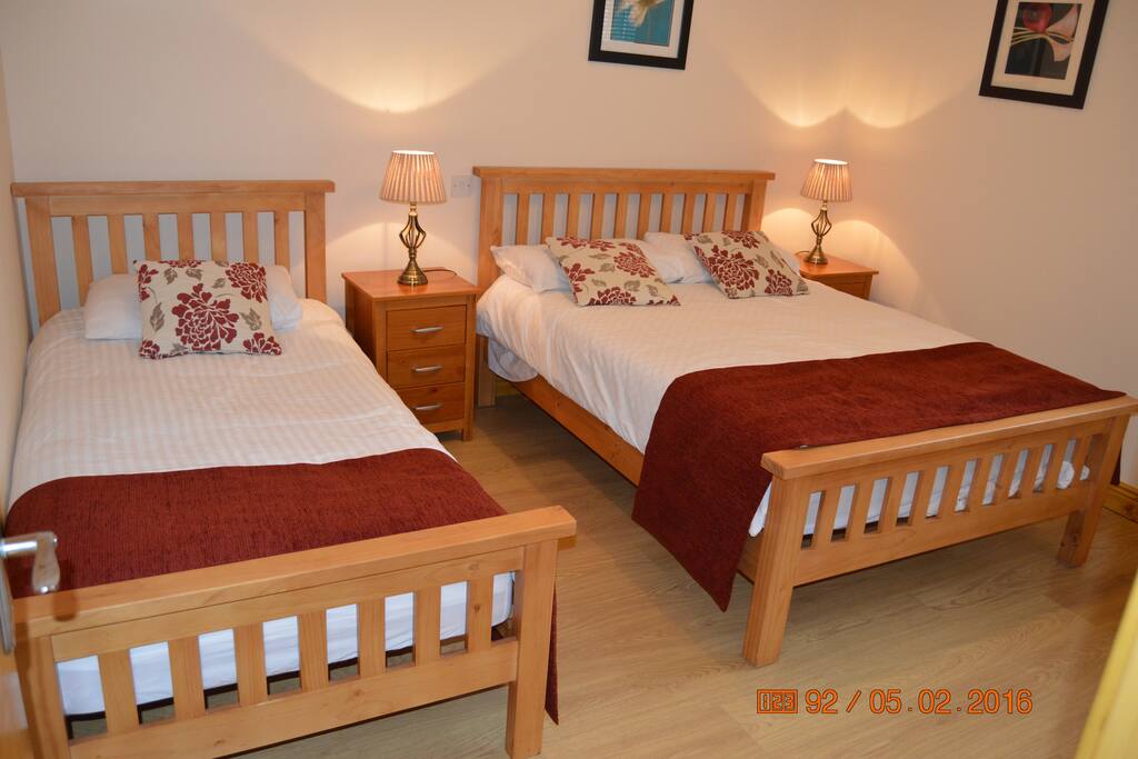 Main bedroom which is located at the bak of the house and is wonderfully quiet so a good nights sleep is guaranteed.