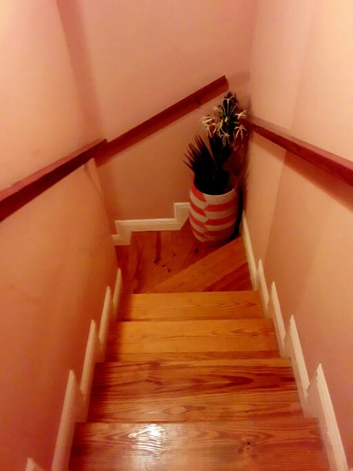 The stairs that leads to Chat & Chill #2