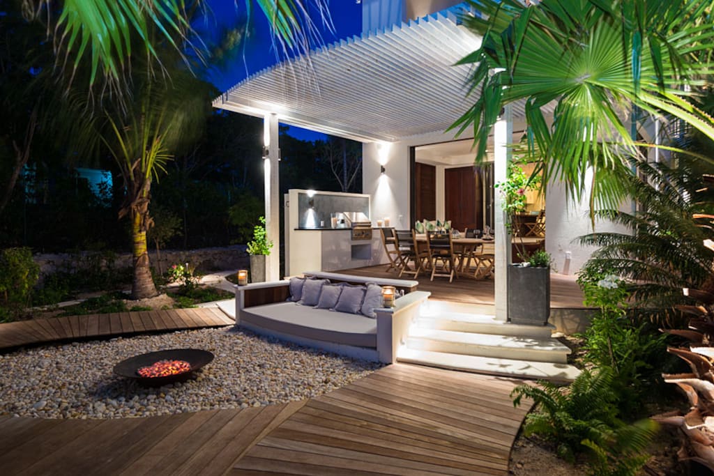 Relax by the fire pit