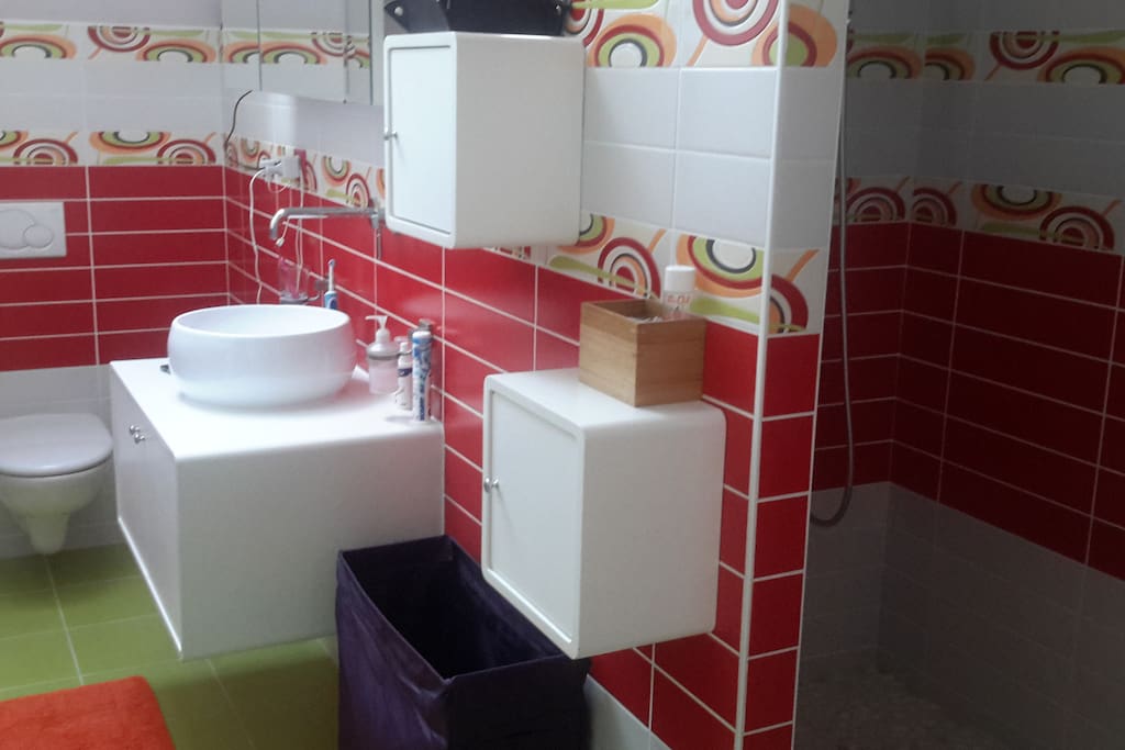 Salle de douche, wc