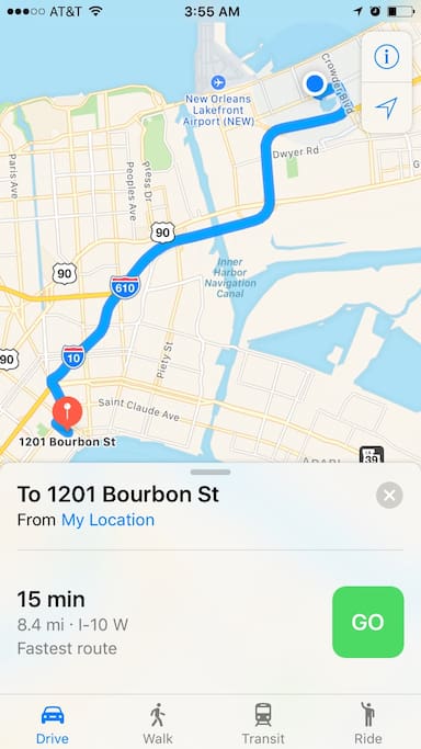 15 mins to Bourbon