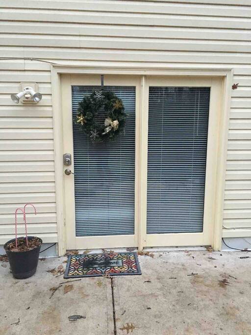 Private entrance in rear