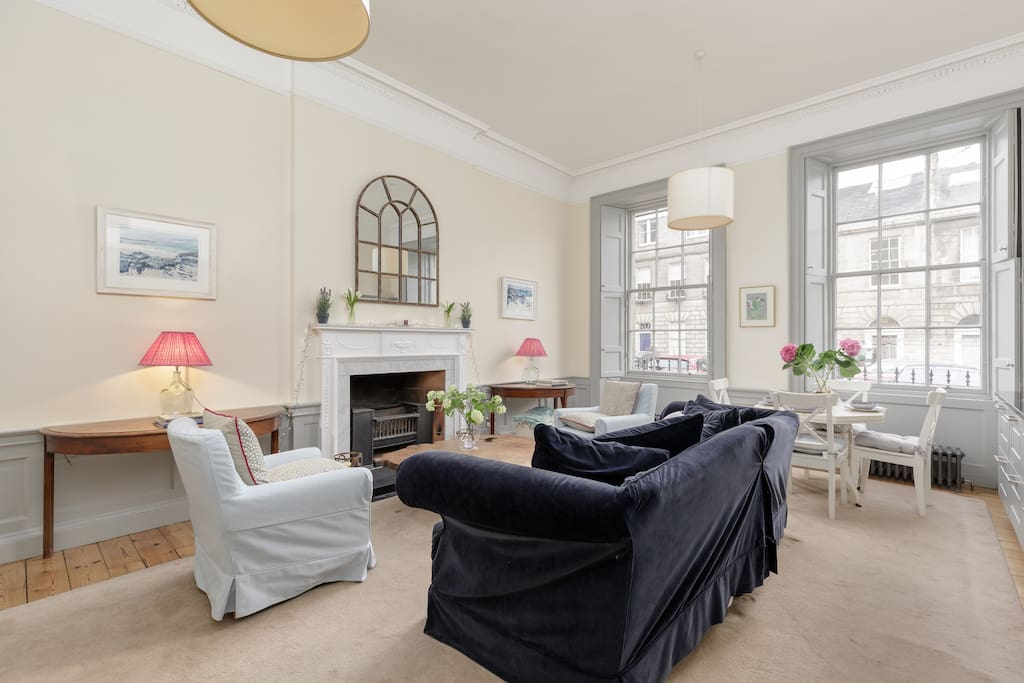 Fantastic and beautifully light and modern open plan sitting room/kitchen area