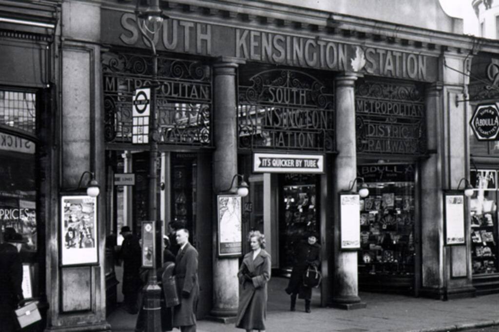 Just between South Kensington and Knightsbridge tubes. About 5 mins walk to each station.