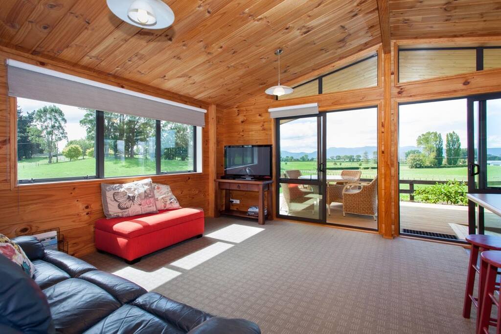 Living area with Sky TV