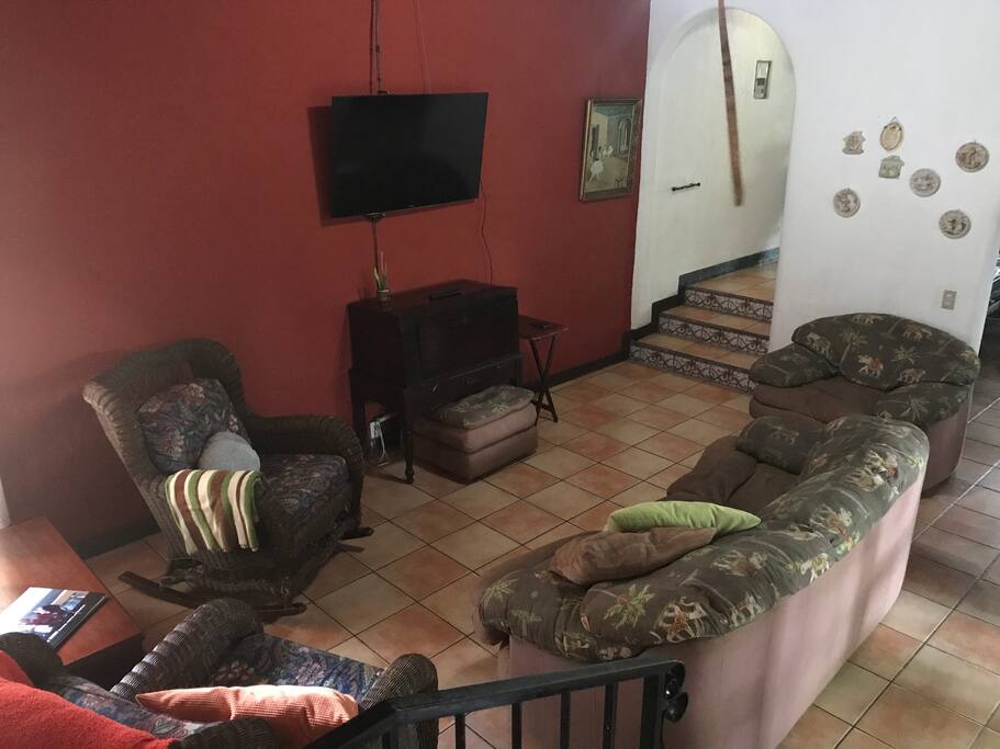 Relax by watching some television