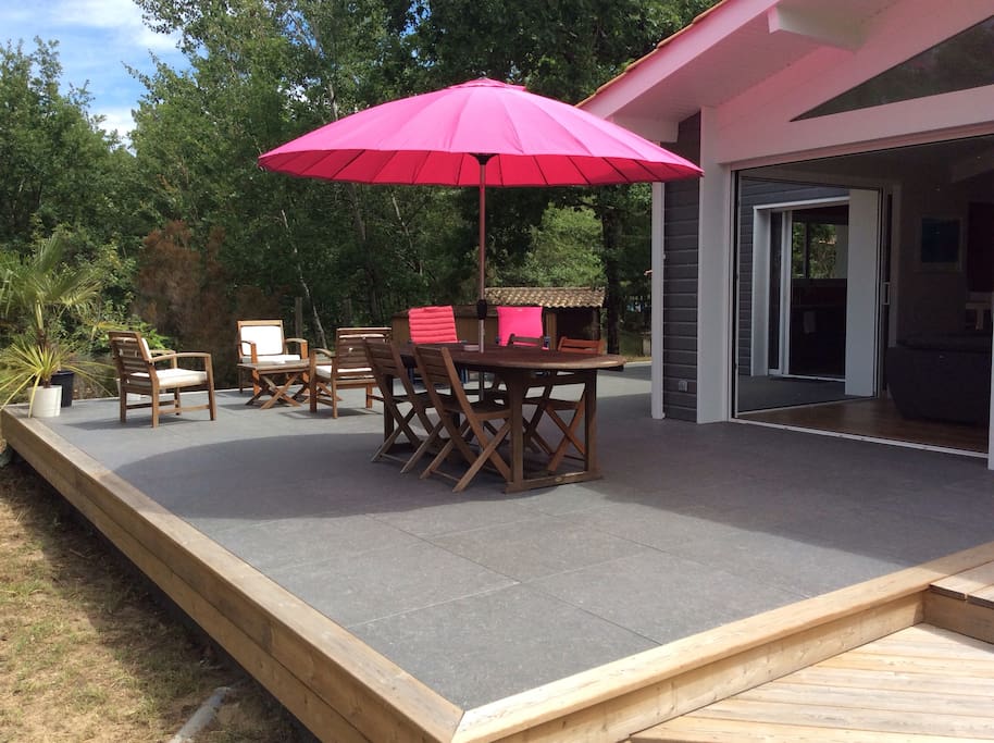 Terrasse vue forêt