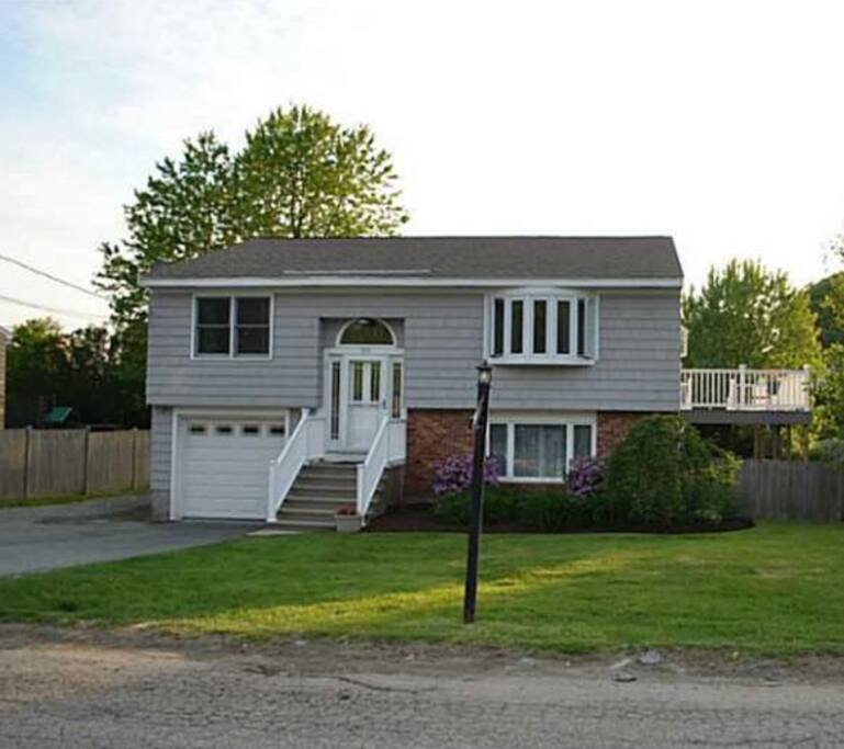 Driveway fits 4 cars easily.