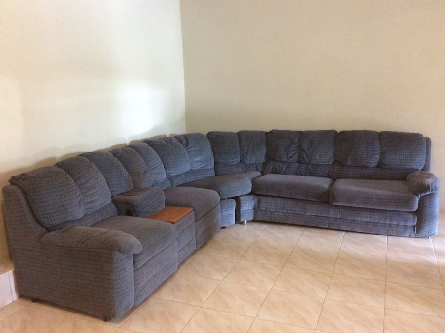 Large living room for relaxation.