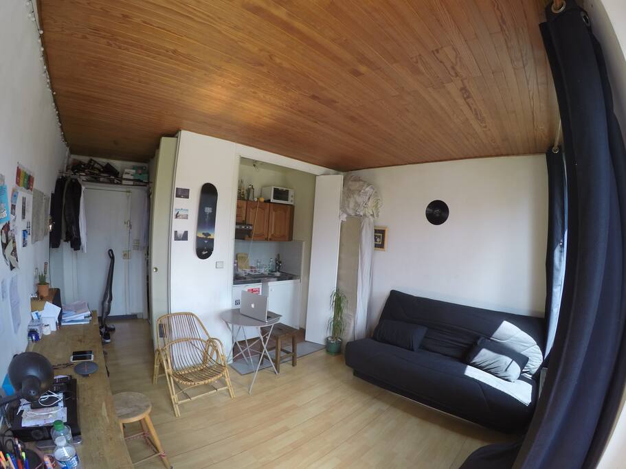 Chambre et cuisine