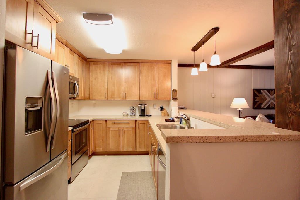 Updated kitchen with new appliances