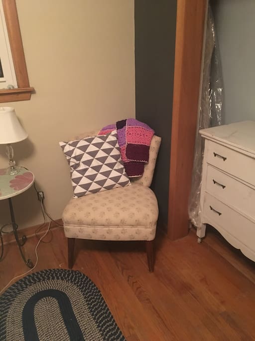 Chair for those of you to enjoy a nice book or watch a movie on Hulu or Netflix.