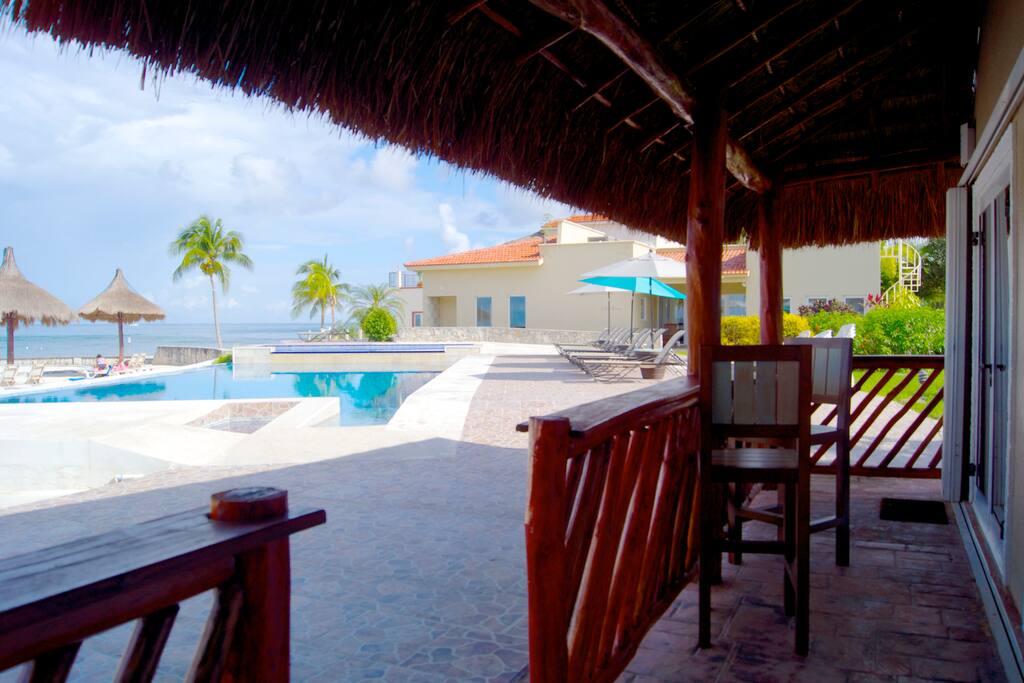 Pool from the porch