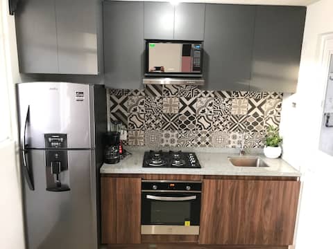 Apartment with abundant nature, close to the airport