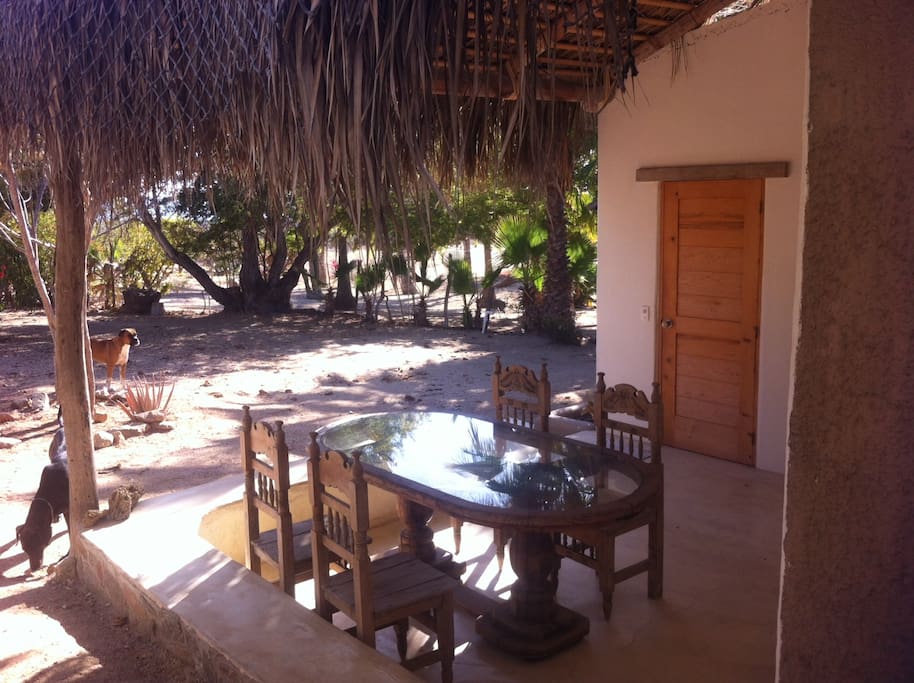 Outside dinning area
