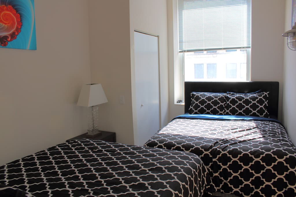 First bedroom offers two queen beds!