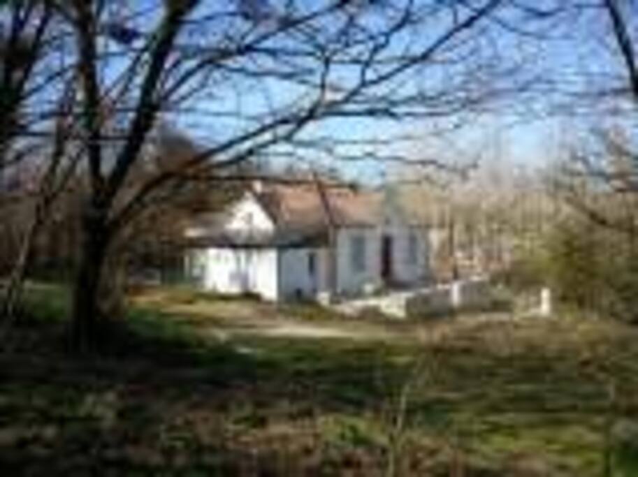 La maison vue du plateau