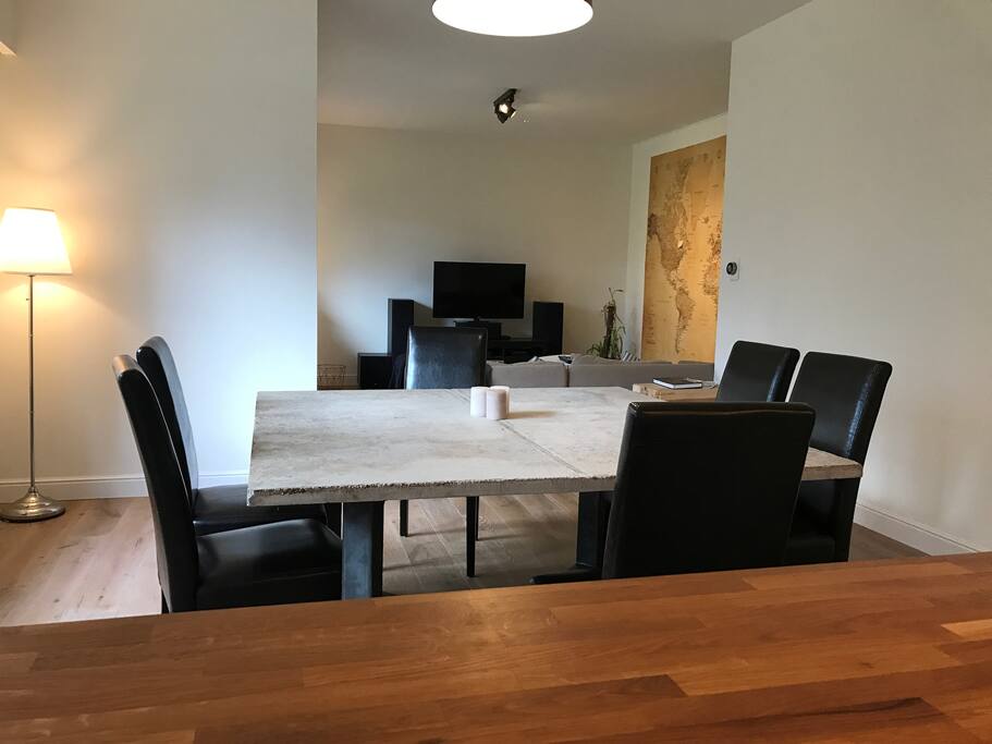 Dining and living room