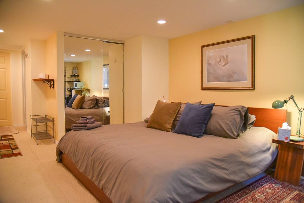 Your comfy king-size bed awaits!