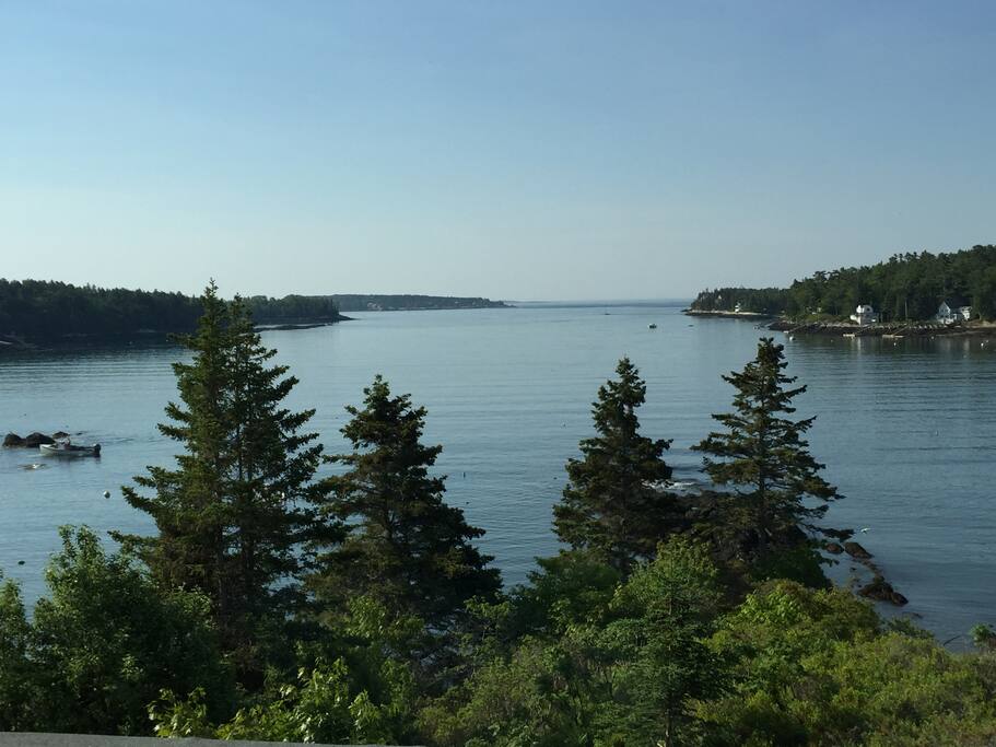 The view from the master bedroom suite.