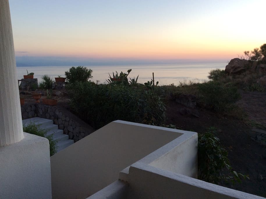 La vista dalla terrazza