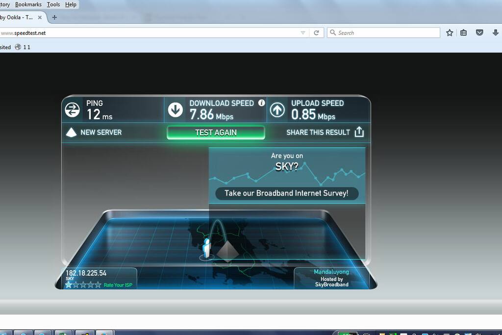 Up to 8mbps internet speed