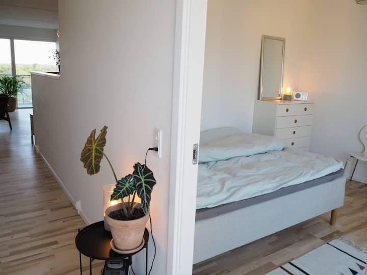 כניסה לחדר שינה 1 עם מיטה זוגית