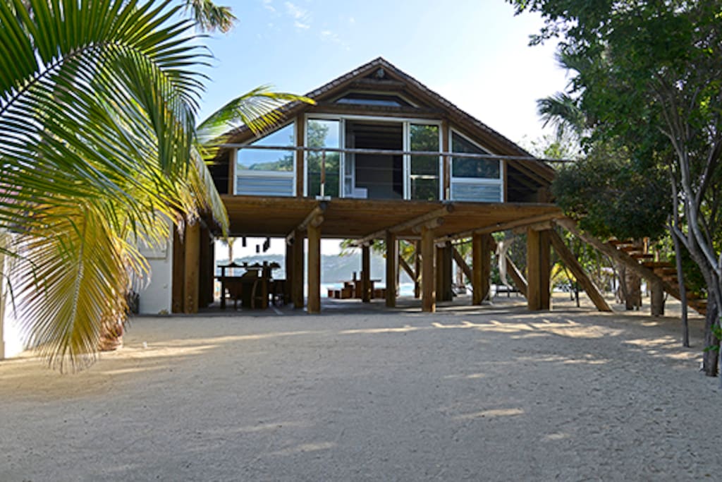 The Loft at the Beach in St. Barth, FWI - Lorient Beach-front ocean-view Caribbean vacation home