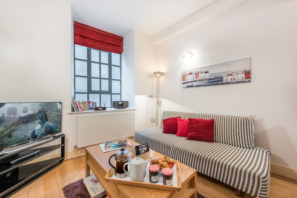 Living room with sofabed
