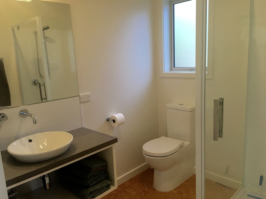 Bathroom with walk-in shower