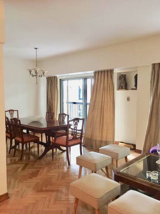 Living-comedor +balcon. Living room and dinning room. + balcony