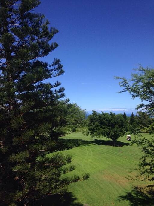 Ocean view, Maui in the distance.