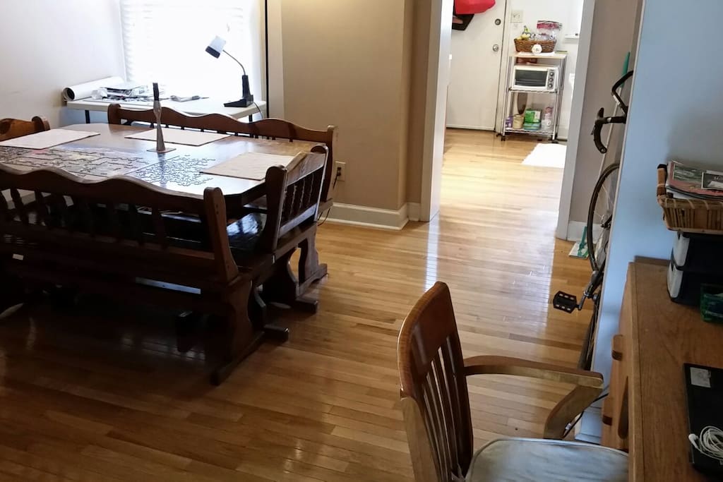 Dining Room w/ Desk and worktable