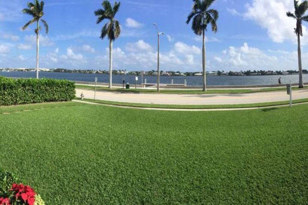 Front yard on Intracoastal
