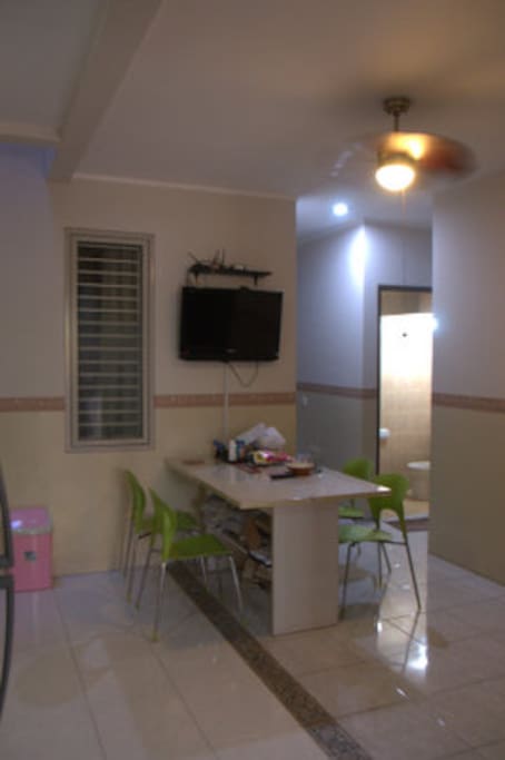 Living room and kitchen