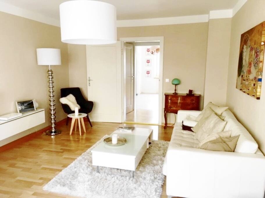 The comfy sofa is perfect to relax.