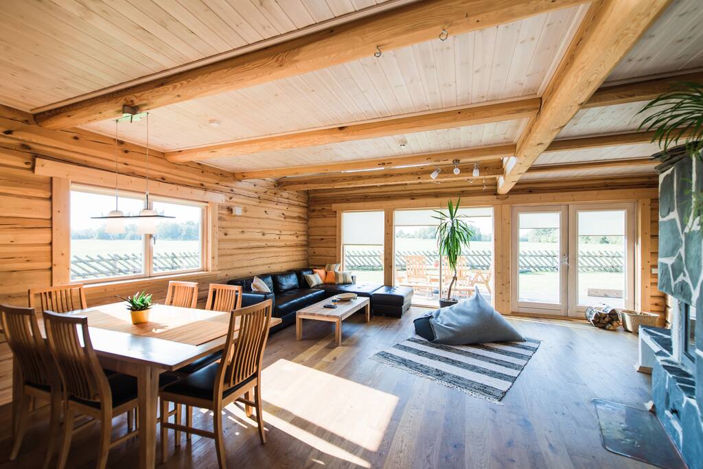 Large windows allow you to enjoy all the colorful seasons of Estonia.