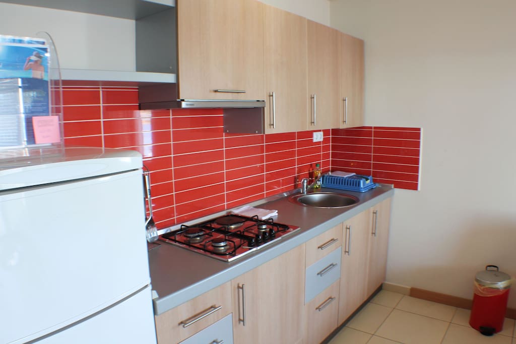 Modern kitchen with all equipment.