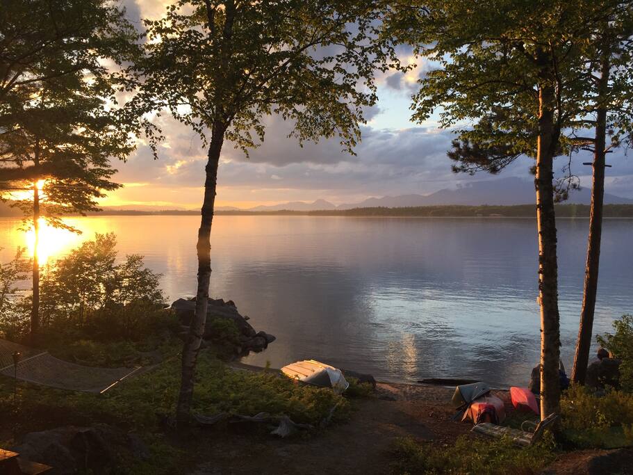 Sunset from the front deck