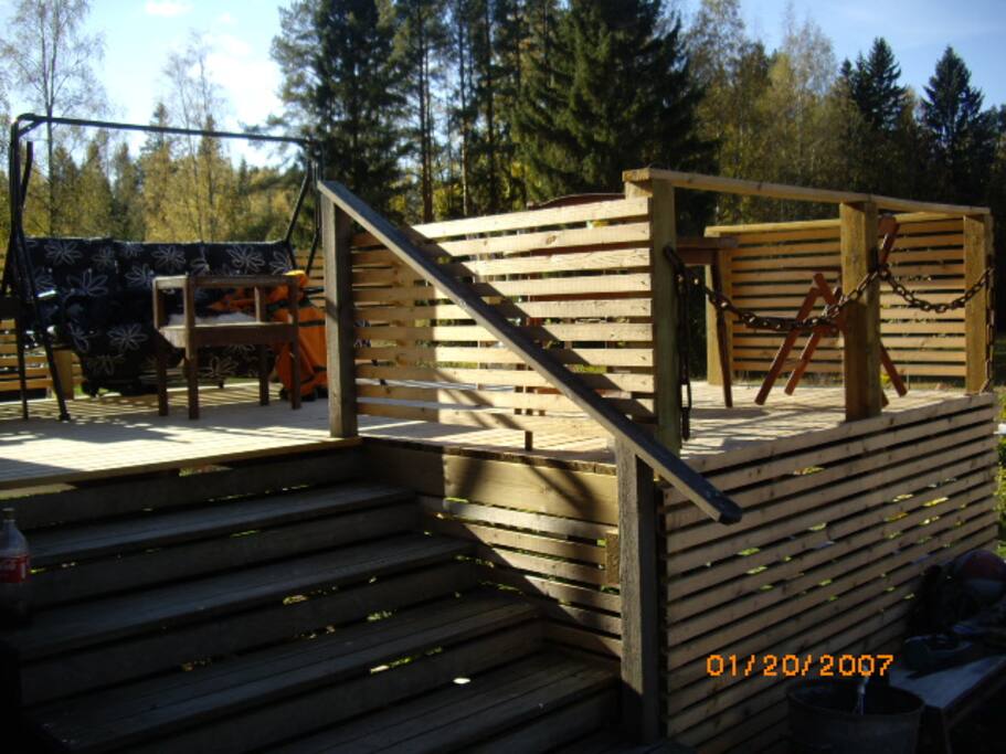 Terrace stairs.