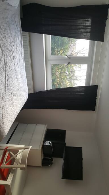 TV, mini fridge, kettle, toaster