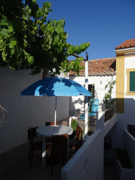 Room 2 has direct acces to the terrace at the back of the house