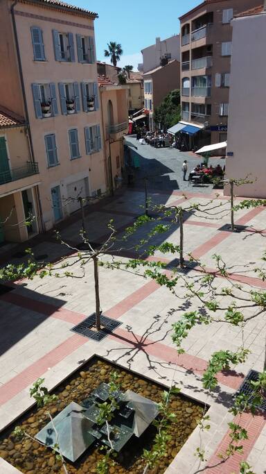 Vue du balcon.