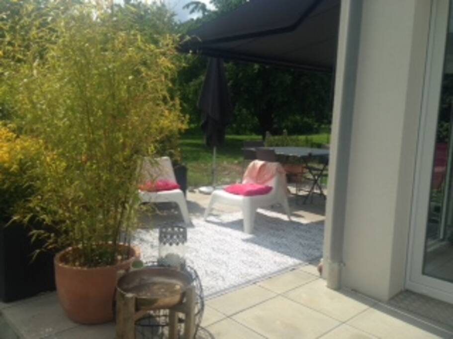 superbe terrasse ensoleillée