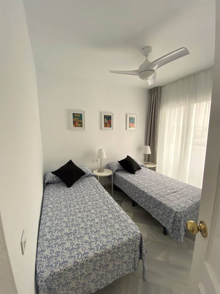 Bedroom with two beds