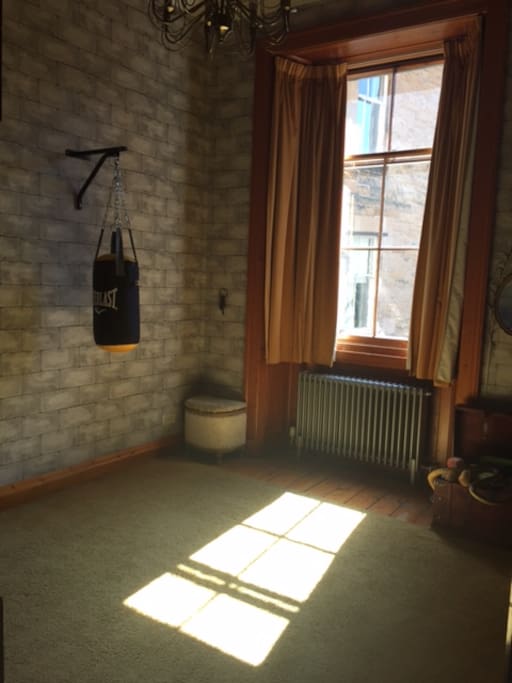 Harry Potter Style bedroom (has two of these single four poster beds in at present)